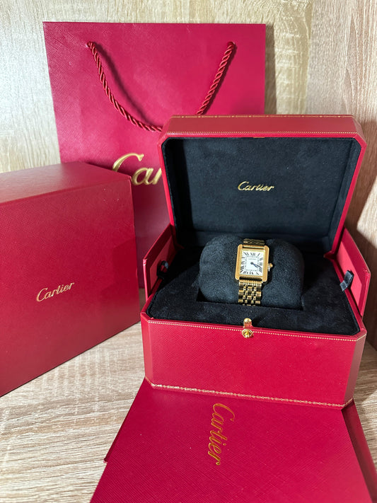 CARTIER RECTANGULAIRE CHIFFRE ROMAIN COFFRET