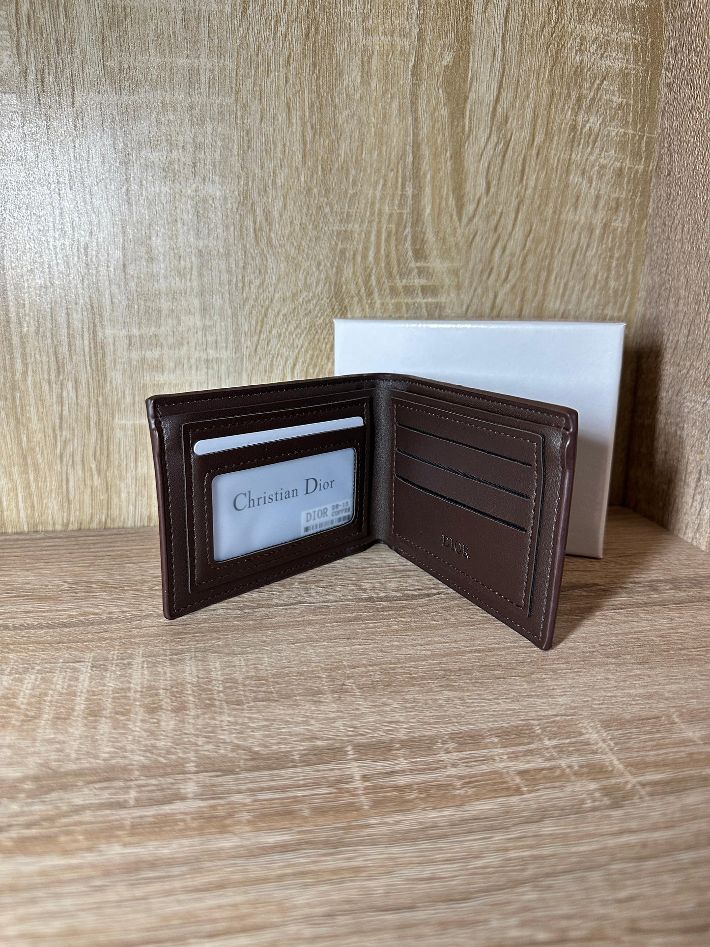 PORTE MONNAIE DIOR MARRON HOMMES