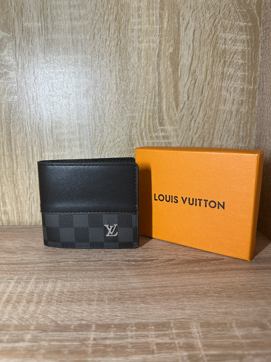 PORTE MONNAIE LV NOIR CARREAUX HOMMES