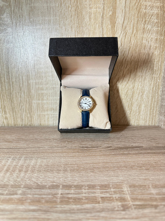 CARTIER CUIR FEMMES ROND DIAMONDS/GOLD BOITE SIMPLE