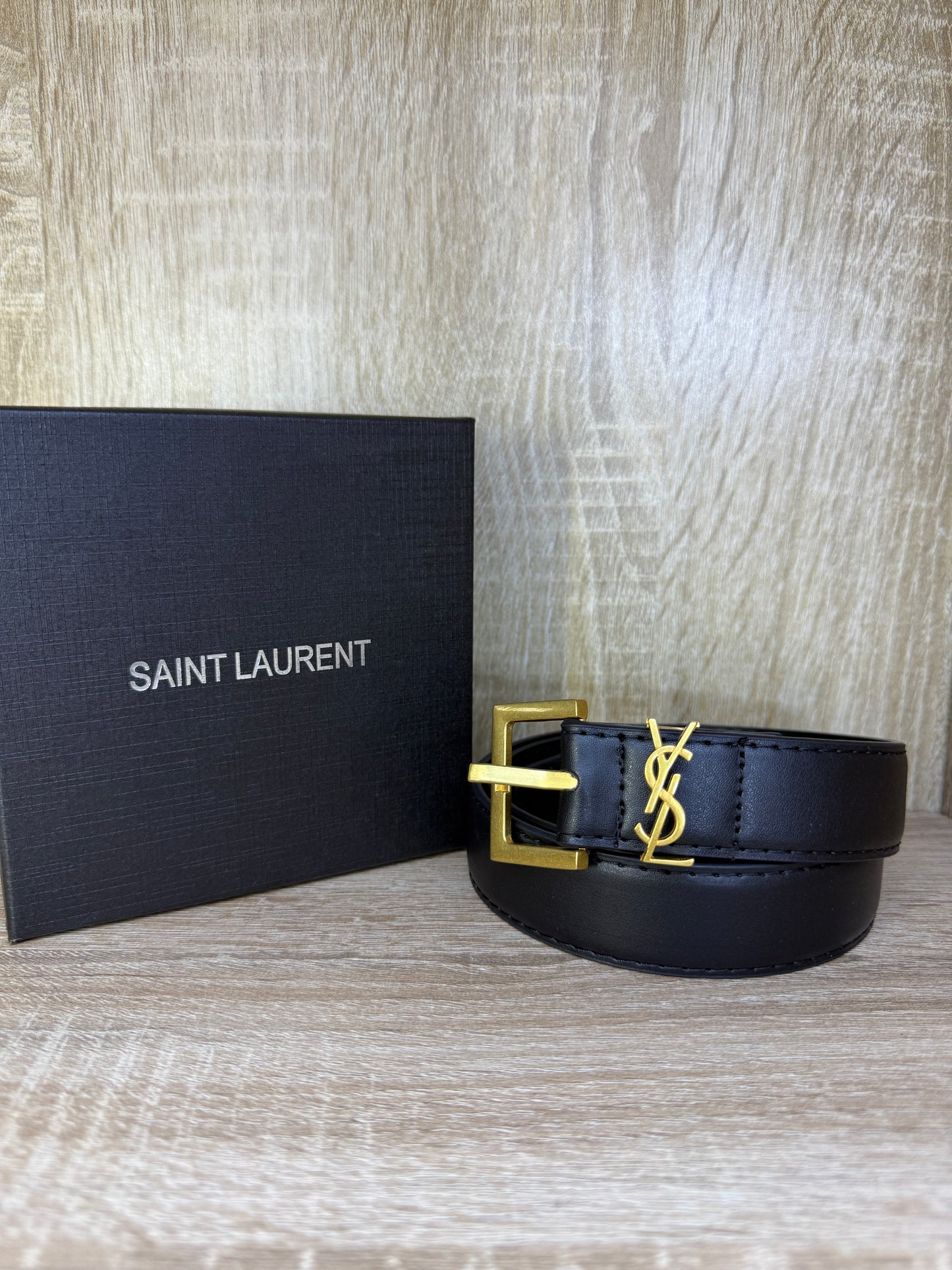 CEINTURE YSL FEMMES NOIR
