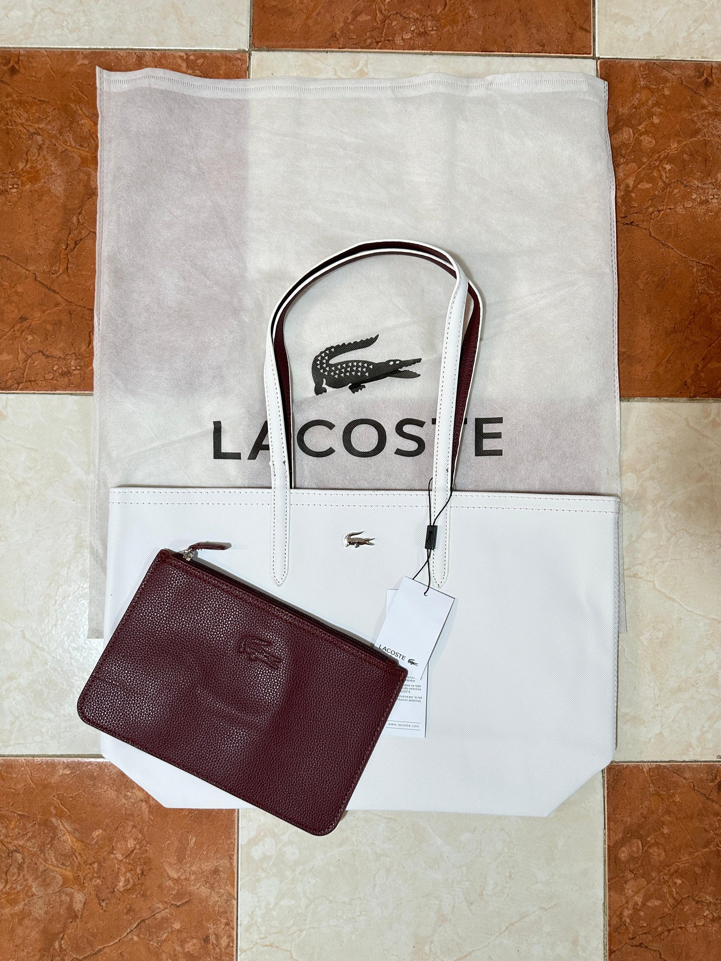 SAC LACOSTE DOUBLE FACE