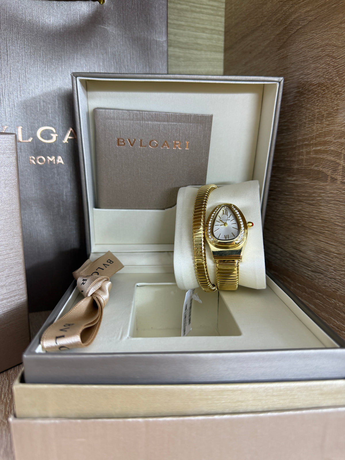 BVLGARI SERPENTI GOLD BRACELET AVEC COFFRET