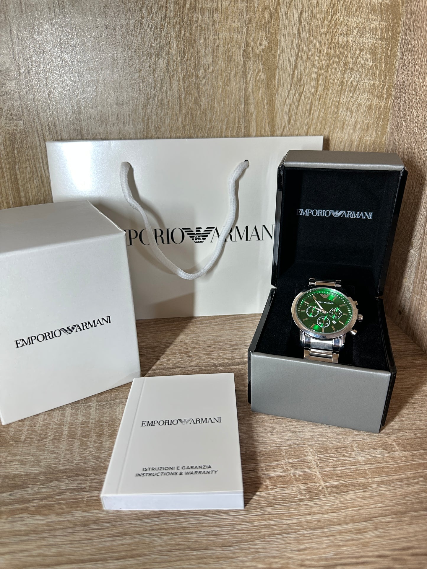 EMPORIO ARMANI HOMMES CHRONOGRAPH COFFRET