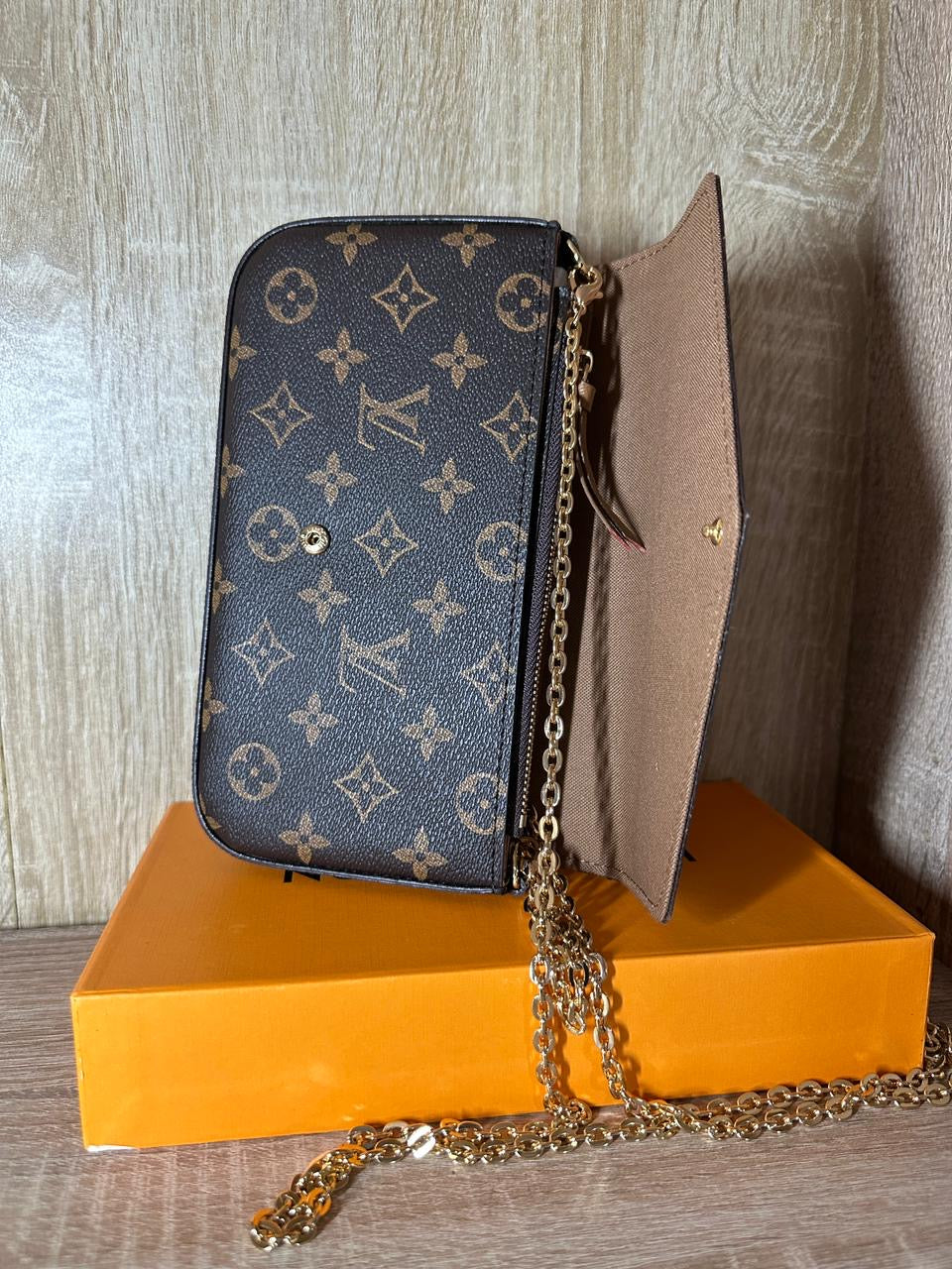 SAC LV 3 PCS FEMMES MARRON/BEIGE