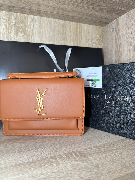 SAC YSL RECTANGULAIRE MARRON