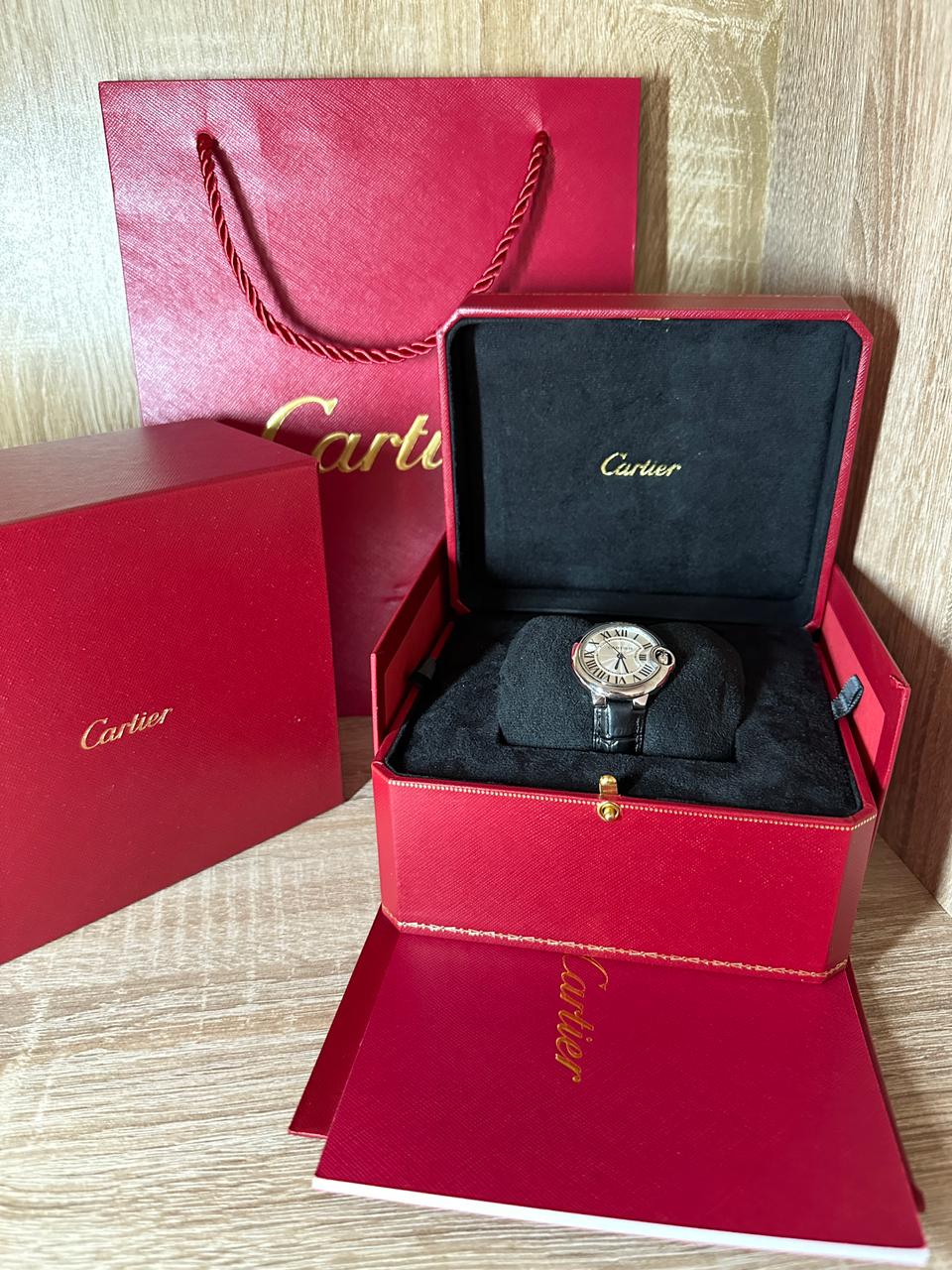 CARTIER CUIR UNISEX BOUTON COFFRET