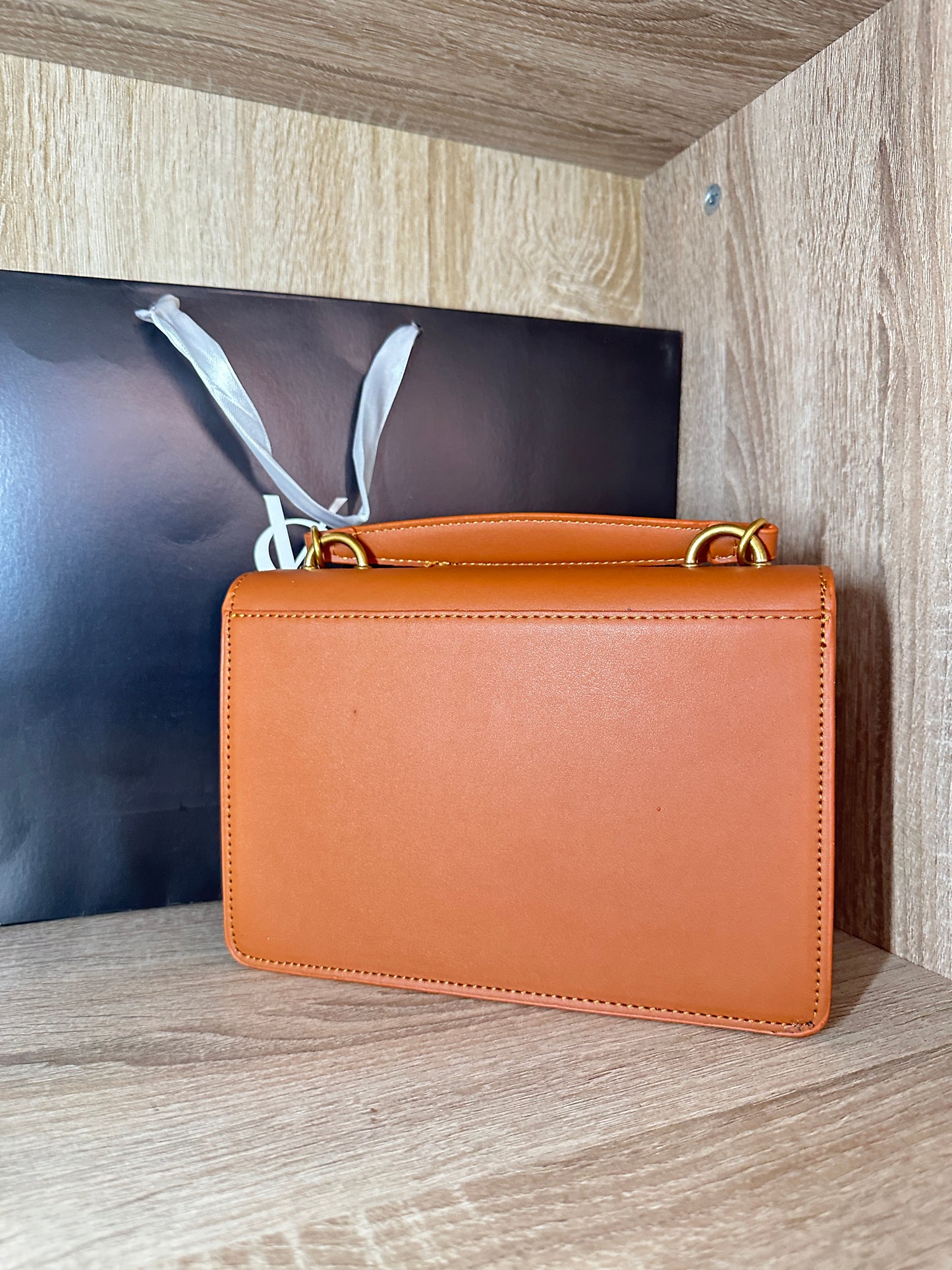 SAC YSL RECTANGULAIRE MARRON