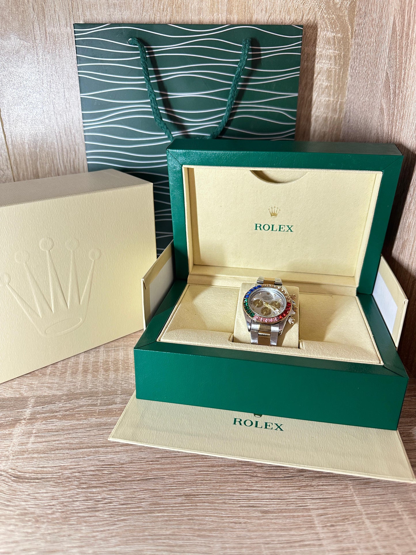 ROLEX DAYTONA DIAMONDS HOMMES COFFRET