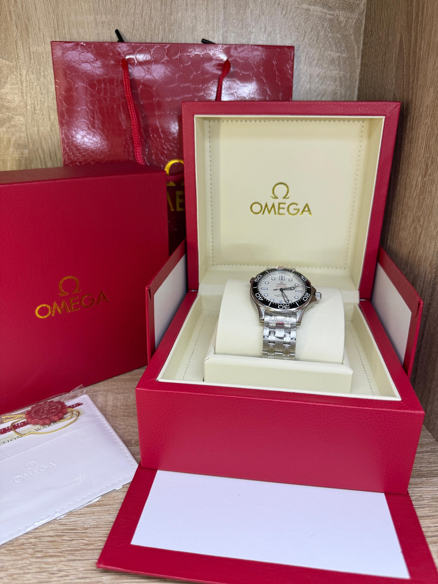 OMEGA MASTER QUALITÉ AUTOMATIQUE BLANC 1