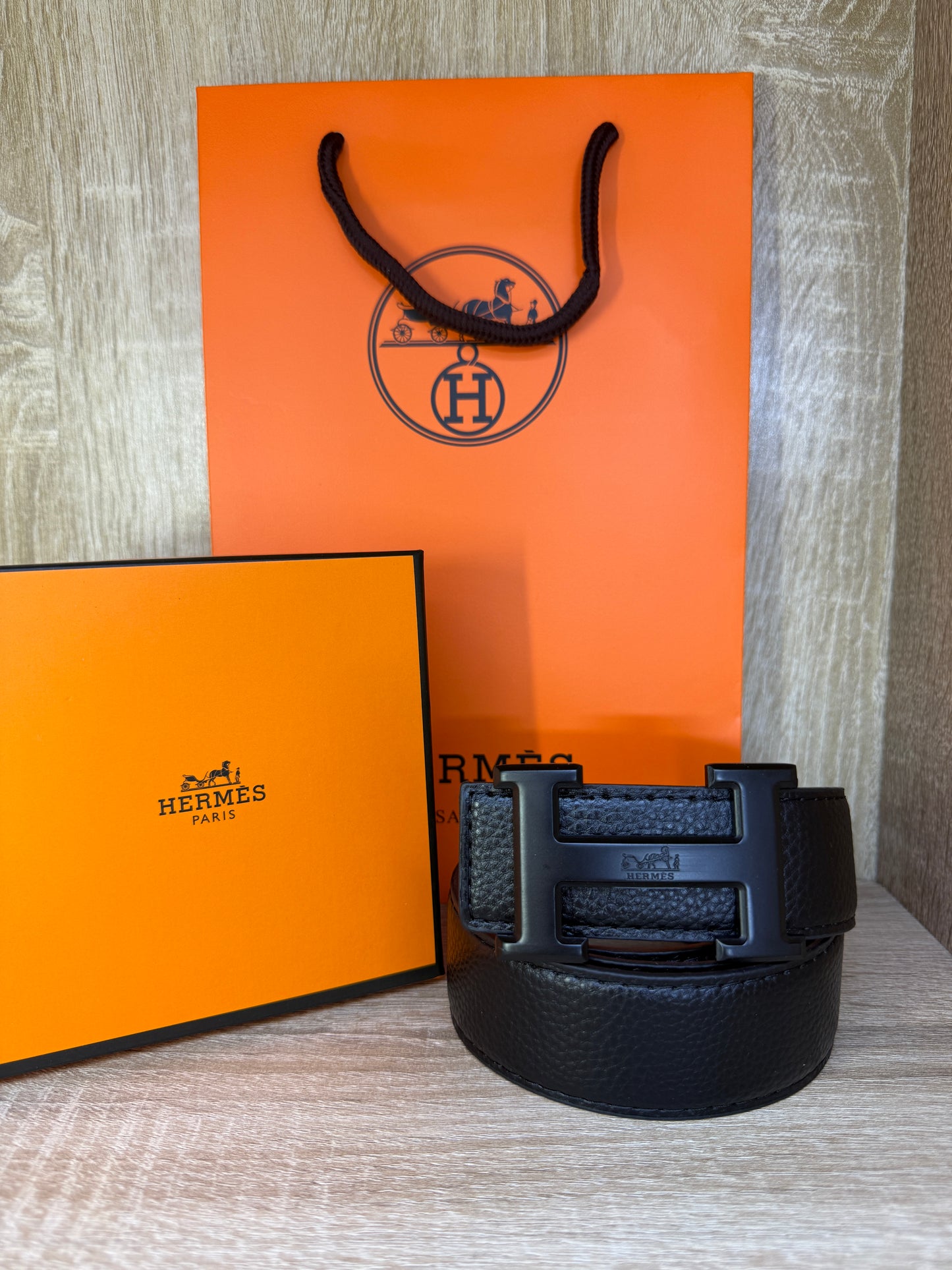 CEINTURE HOMMES HERMES FULL BLACK
