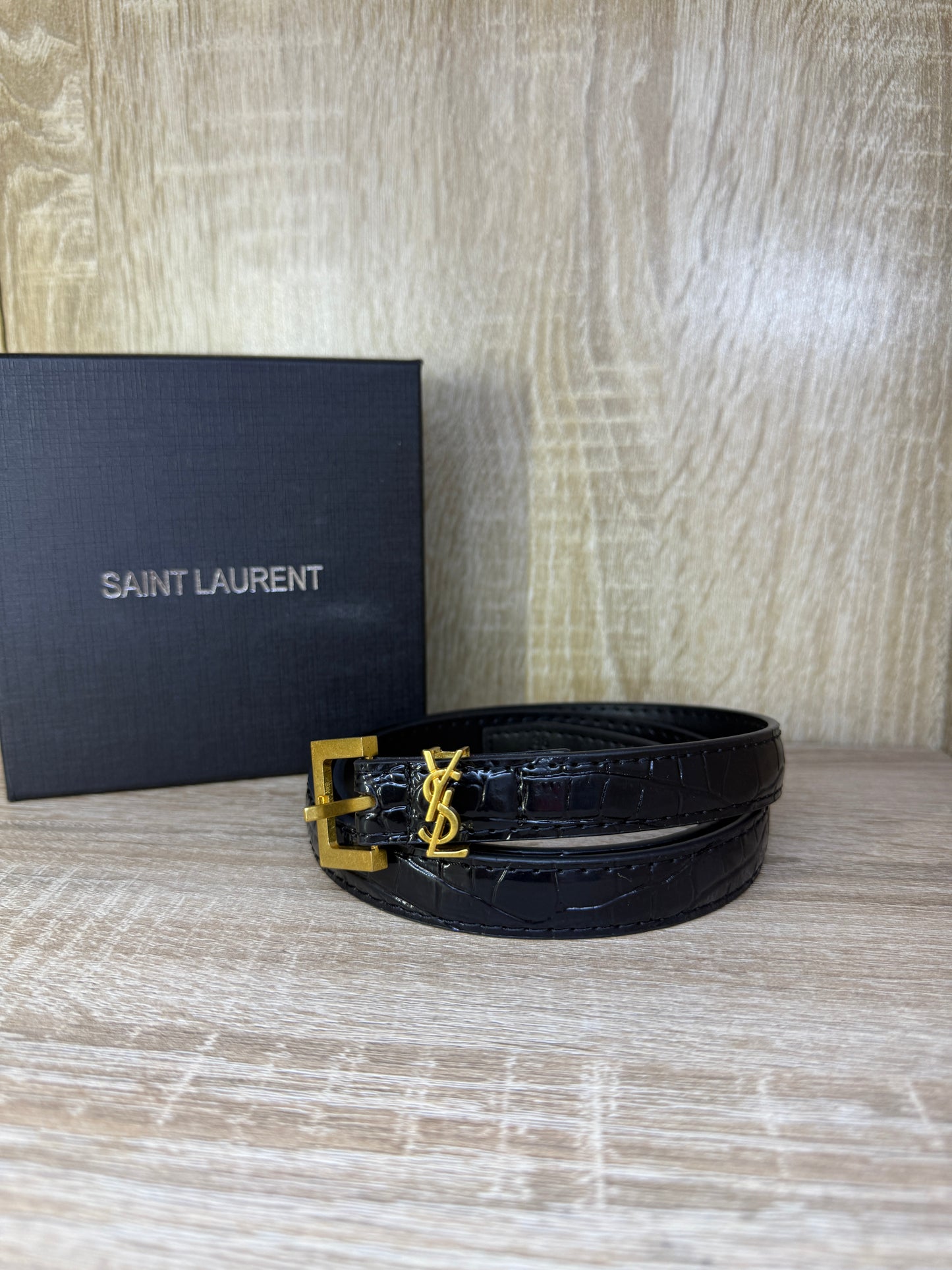 CEINTURE YSL FEMMES PETITE NOIR