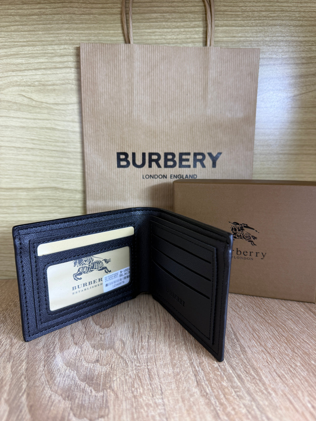 PORTE MONNAIE BURBERRY HOMMES 3 AVEC SACHET