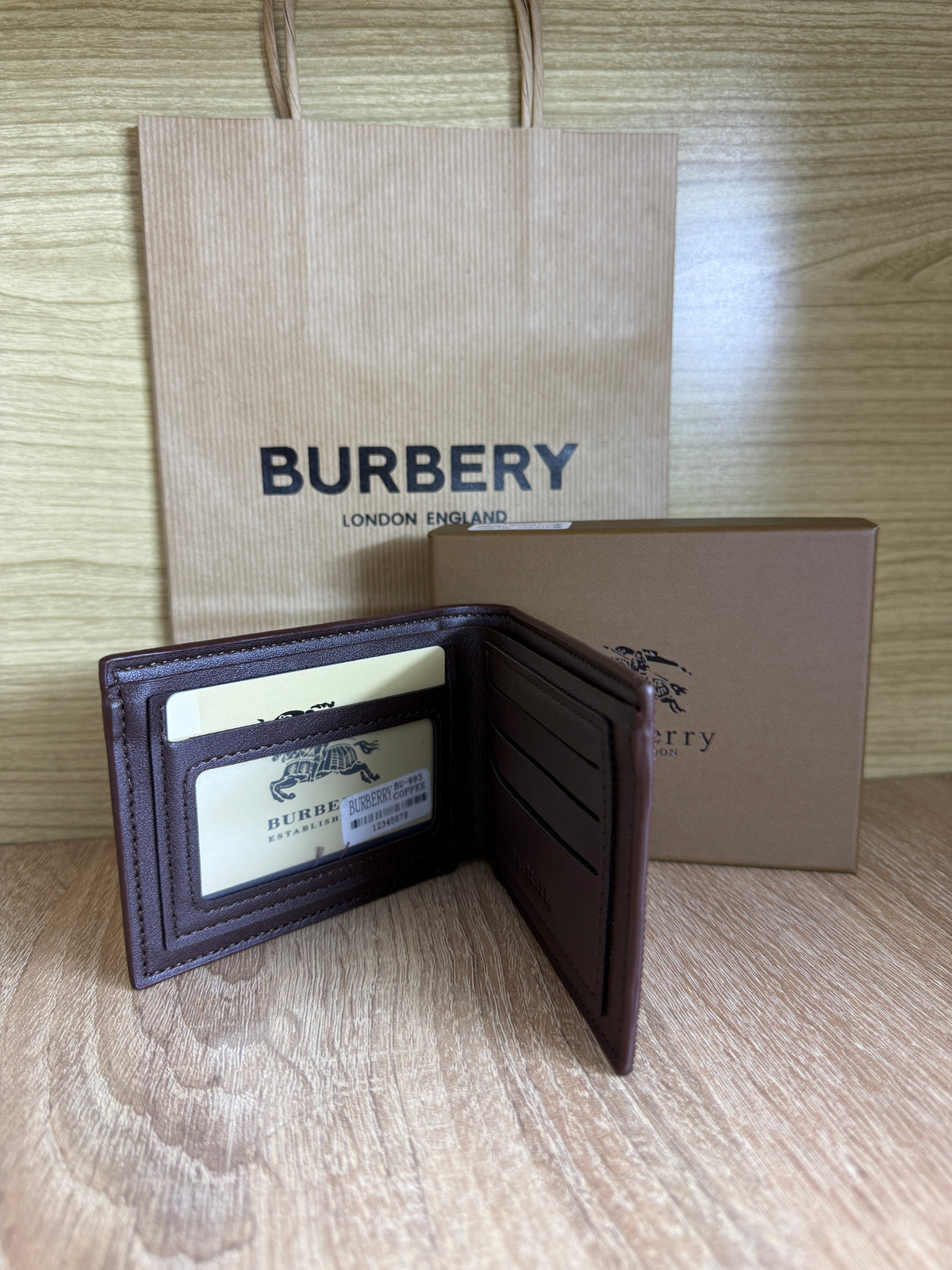 PORTE MONNAIE BURBERRY HOMMES 1 AVEC SACHET