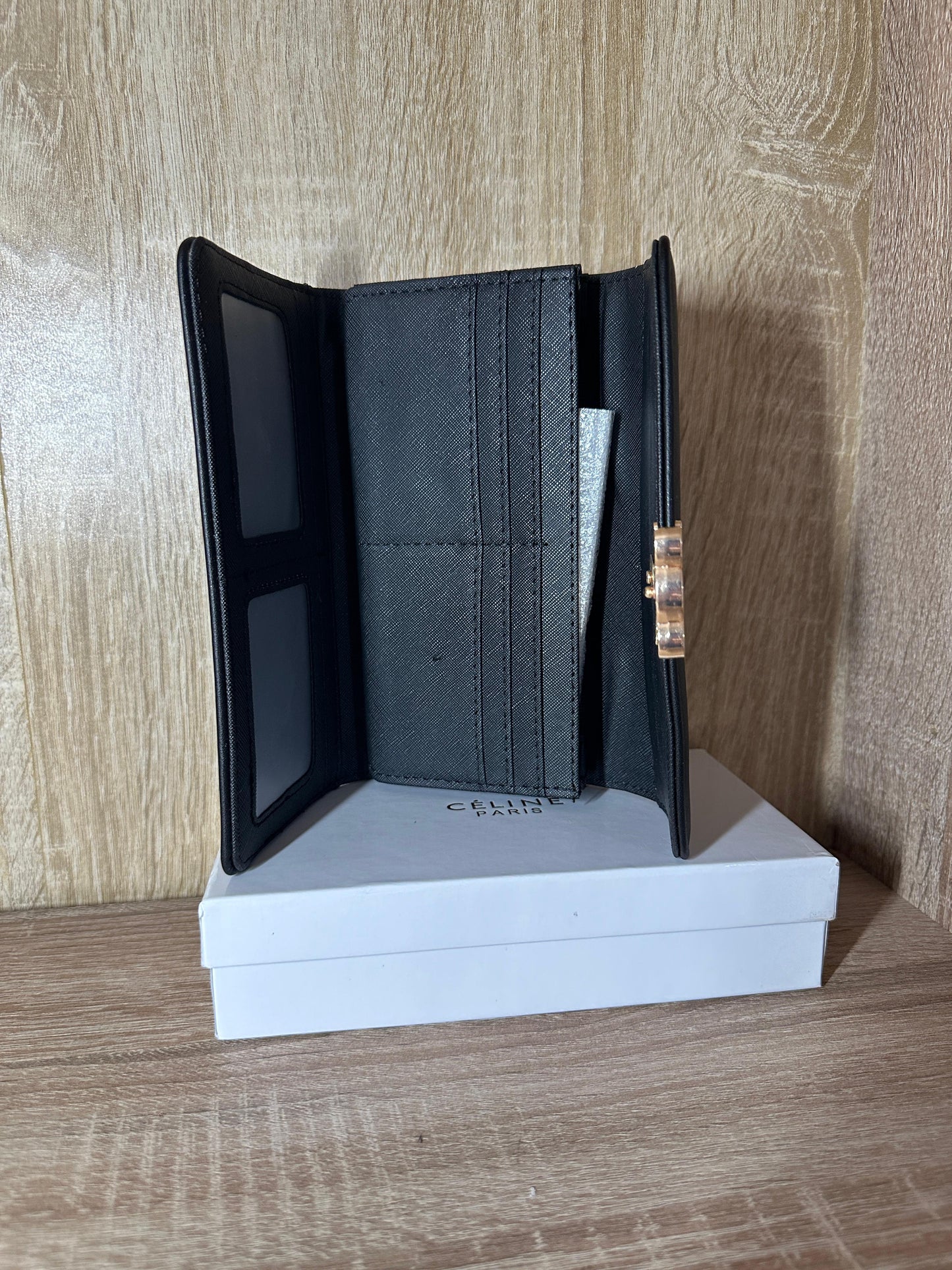 PORTE FEUILLE FEMMES CELINE FULL BLACK