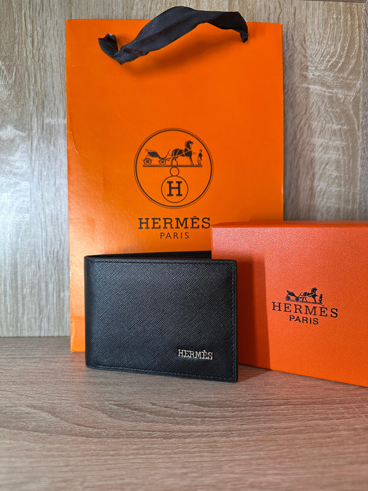 PORTE FEUILLE HERMES NOIR HOMMES
