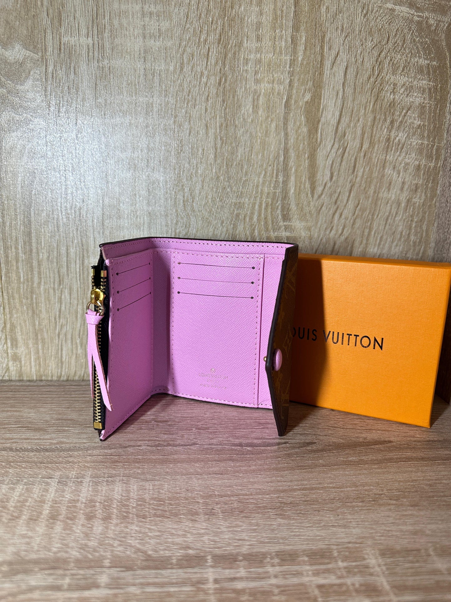 PORTE MONNAIE LV FEMMES ROSE BEBE