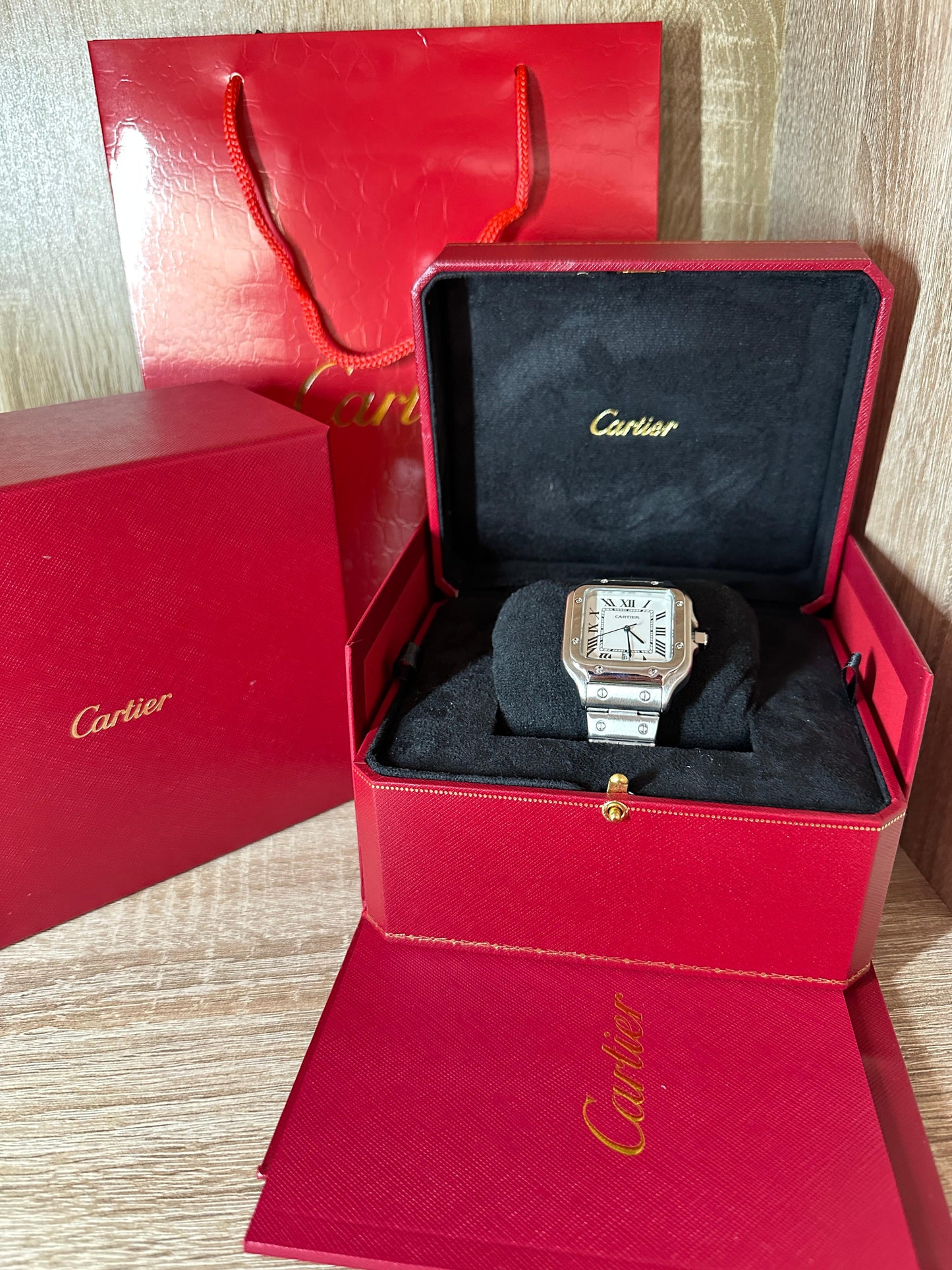 CARTIER SANTOS HOMMES COFFRET