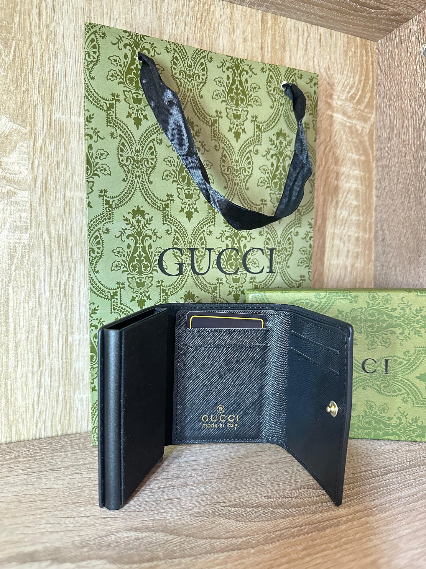 PORTE CARTE GUCCI NOIR FEMMES