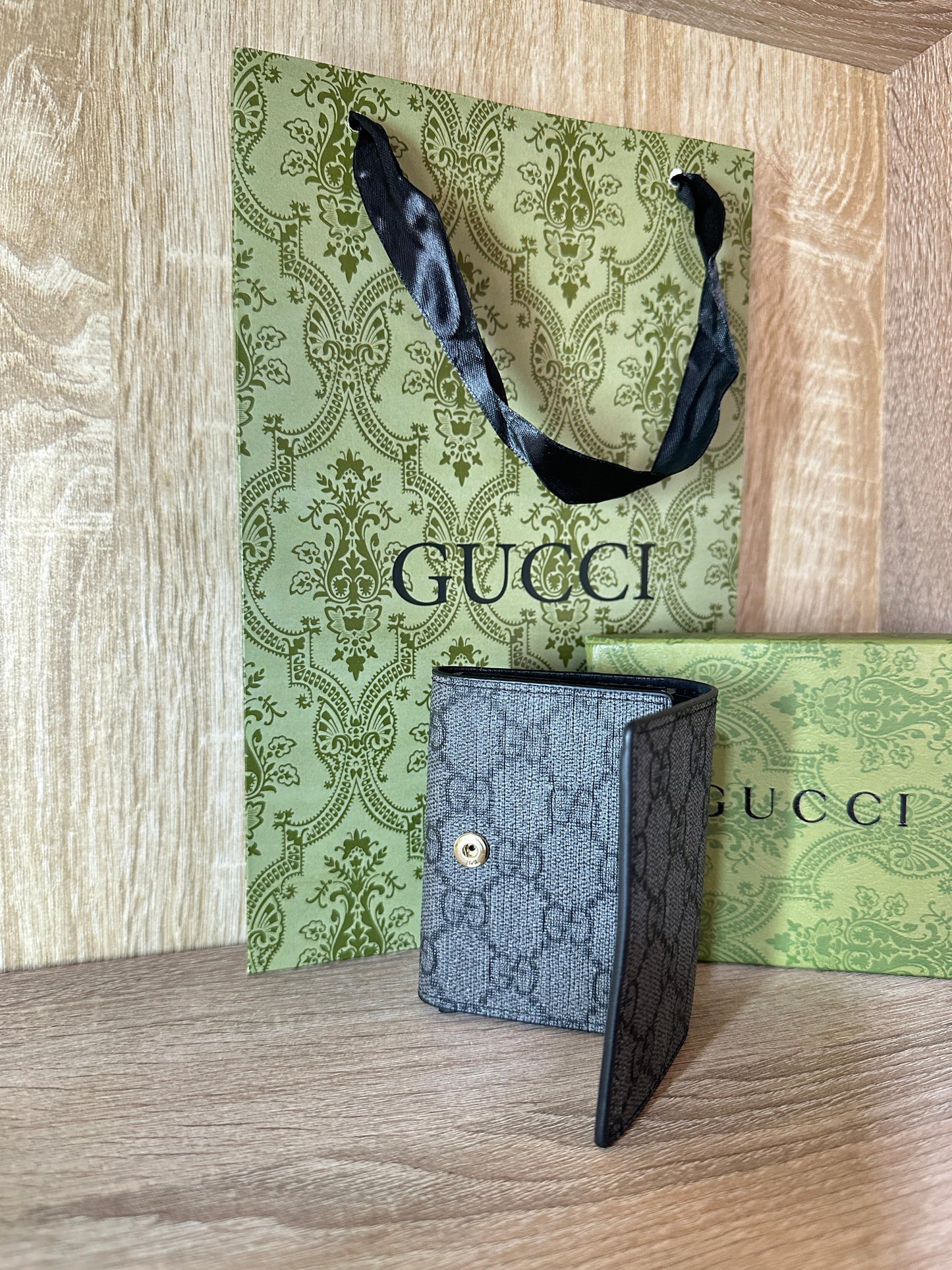 PORTE CARTE GUCCI NOIR FEMMES