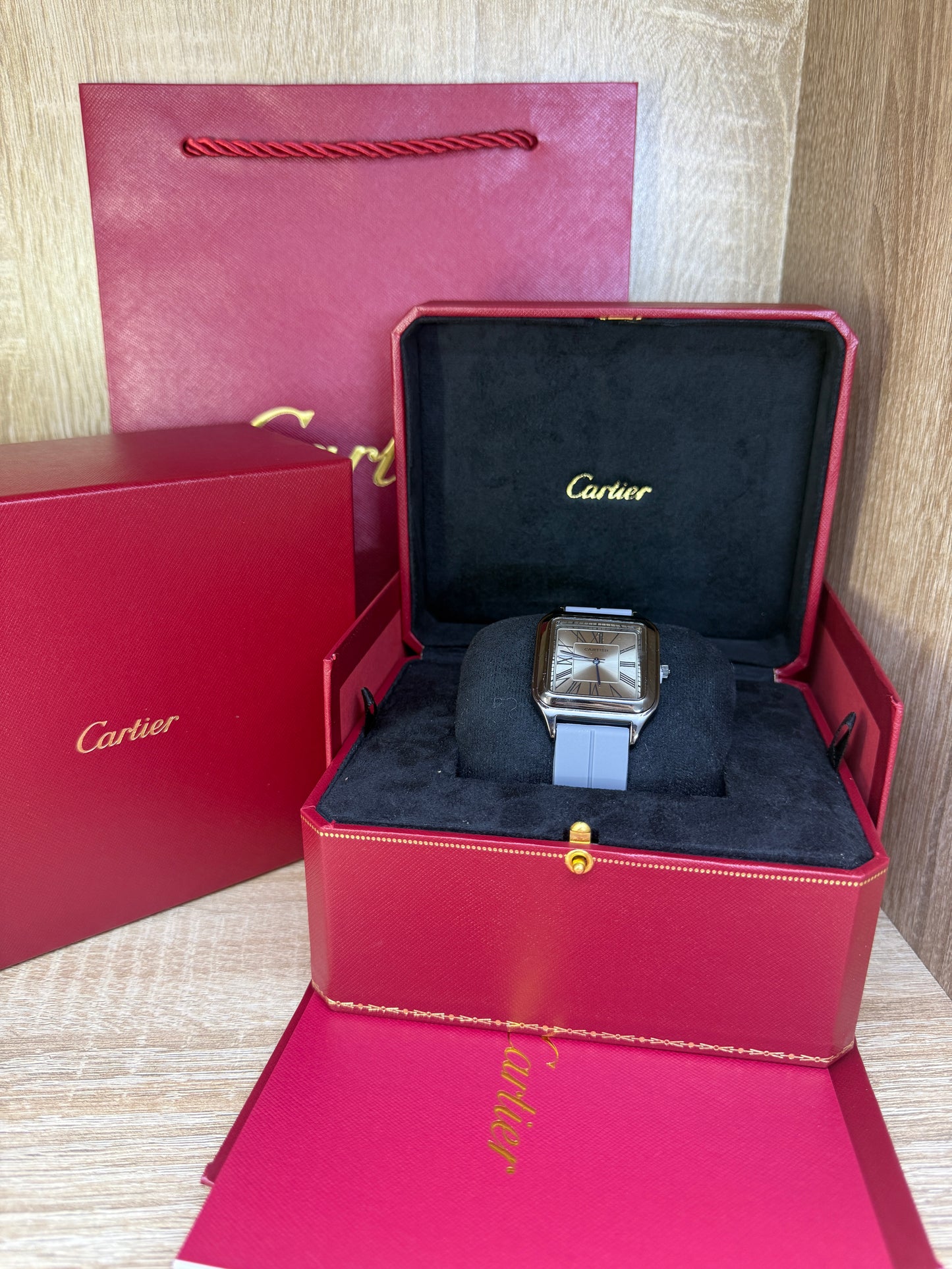 CARTIER SANTOS SILICONE HOMMES 3 COFFRET