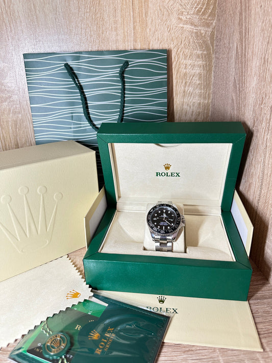 ROLEX SPRITE GRIS TABLEAU NOIR COFFRET