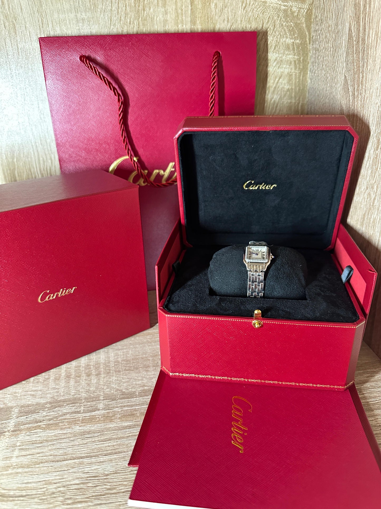 CARTIER CARRE PETITE TAILLE MASTER QUALITÉ COFFRET