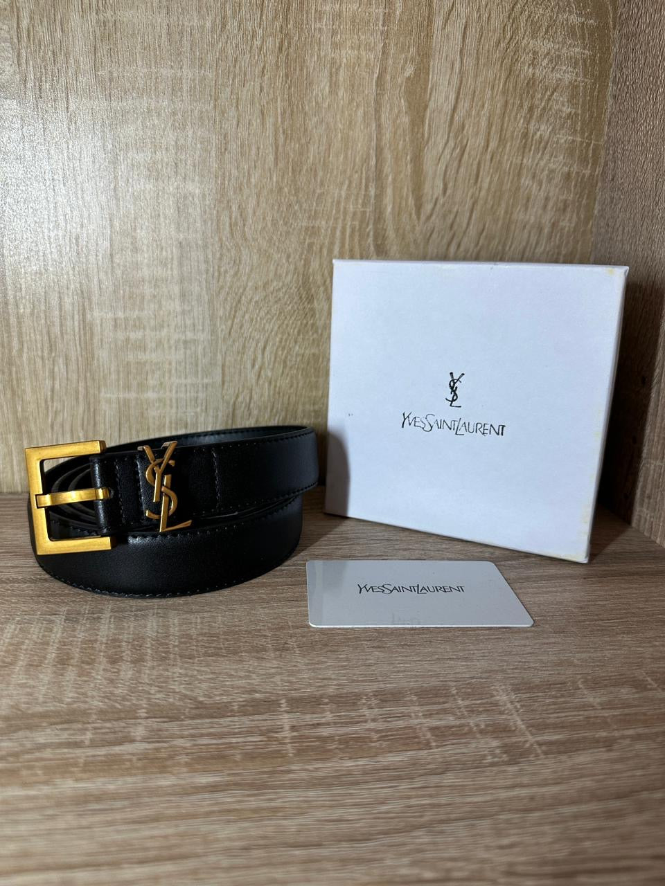 CEINTURE YSL FEMMES NOIR