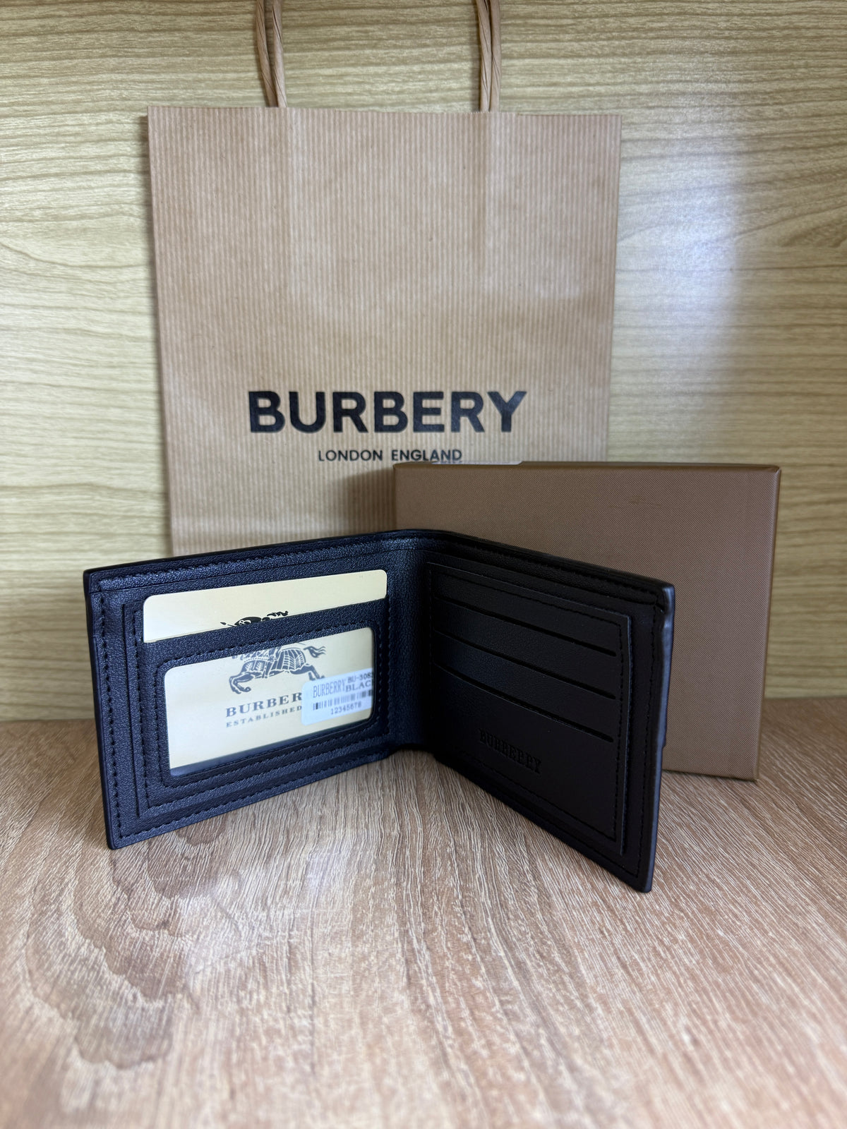 PORTE MONNAIE BURBERRY HOMMES 2 AVEC SACHET