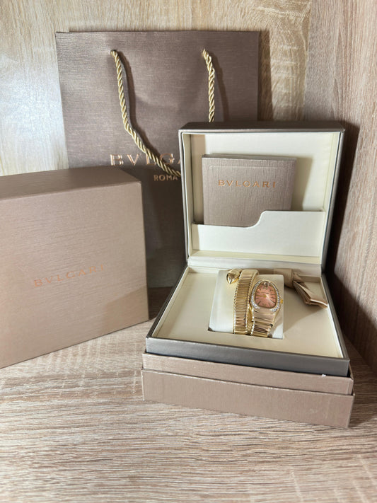 BVLGARI SERPENTI DIAMONDS DOUBLE BRACELET COFFRET