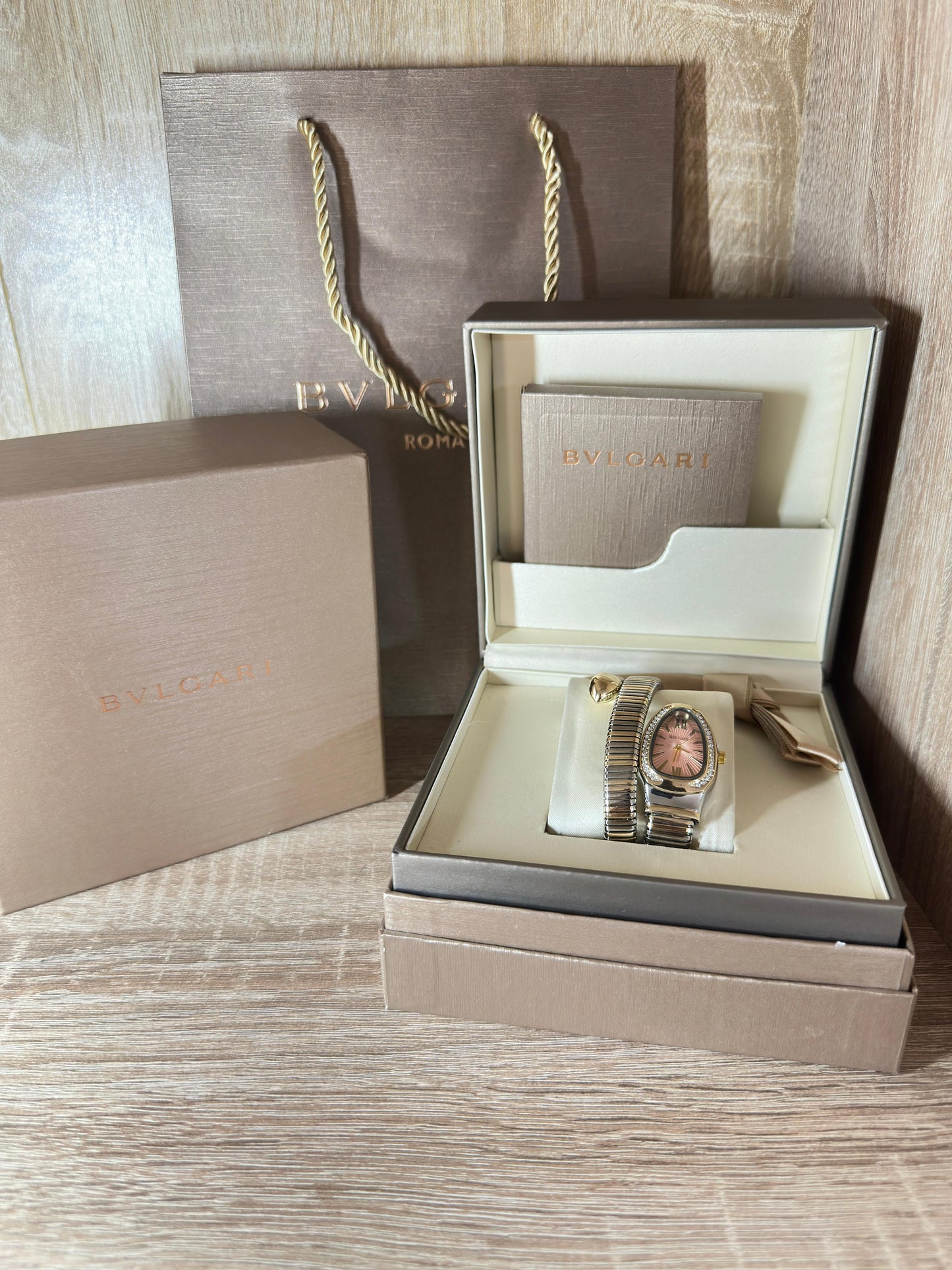 BVLGARI SERPENTI DIAMONDS DOUBLE BRACELET COFFRET