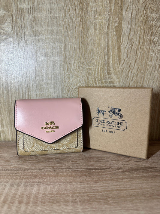PORTE MONNAIE COACH FEMMES PETITE TAILLE ROSE
