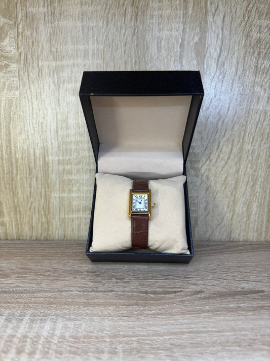 CARTIER RECTANGULAIRE CUIR FEMMES BOITE SIMPLE