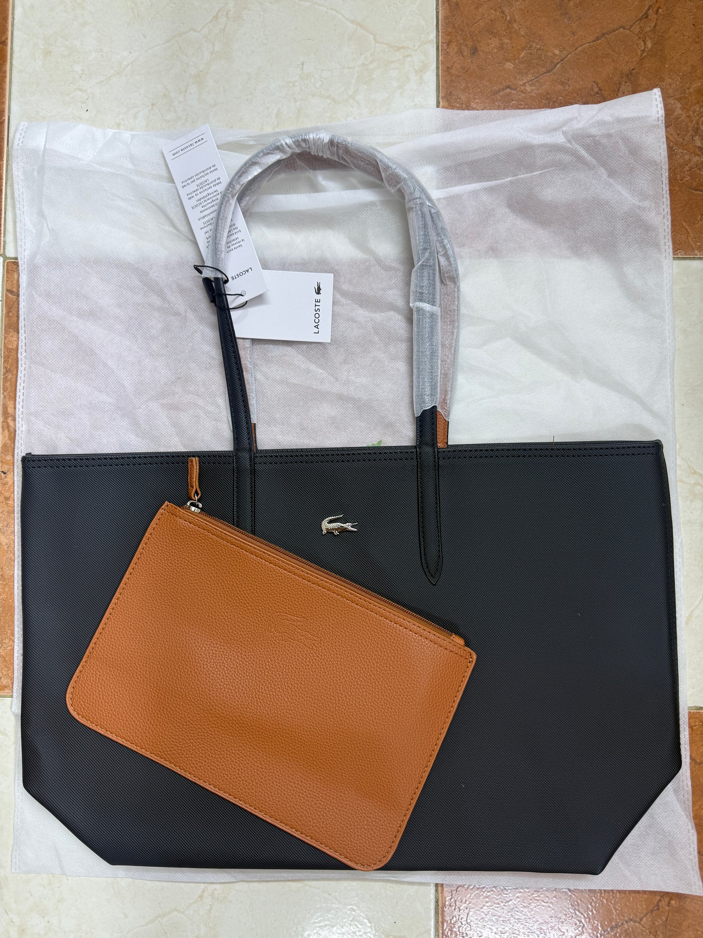 SAC LACOSTE DOUBLE FACE