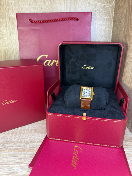 CARTIER TANK HOMMES AVEC COFFRET