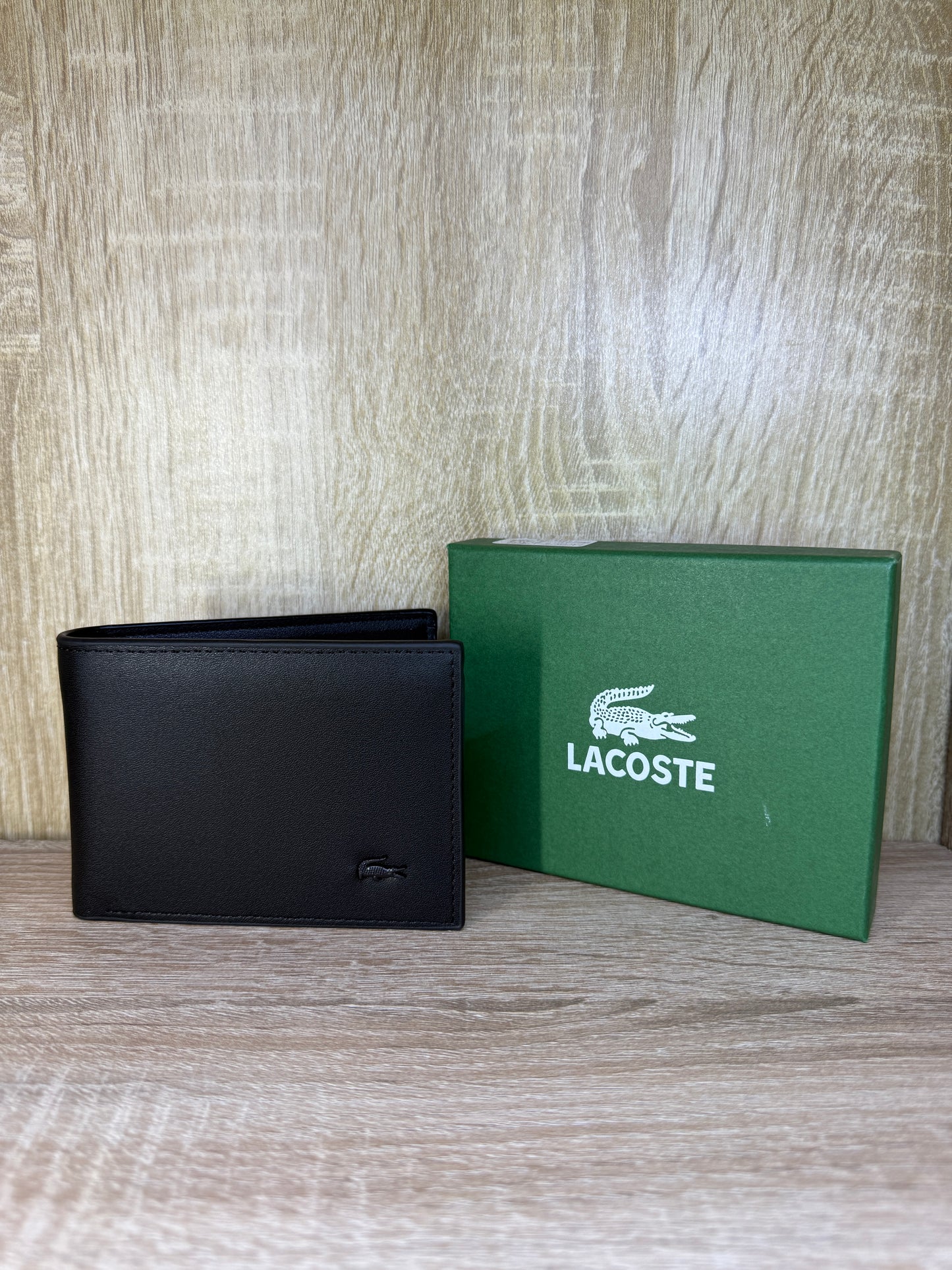 PORTE MONNAIE LACOSTE NOIR HOMMES