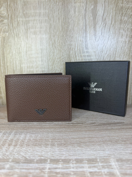 PORTE MONNAIE ARMANI HOMMES 2 MARRON