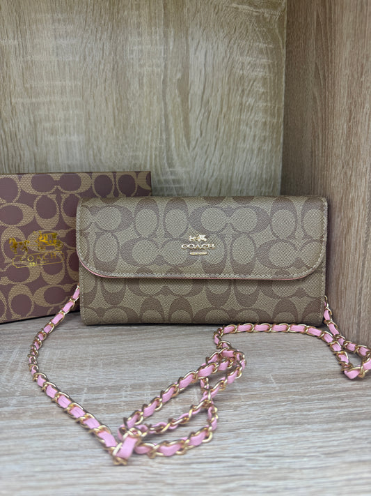 POCHETTE COACH FEMMES AVEC BANDOLIRE