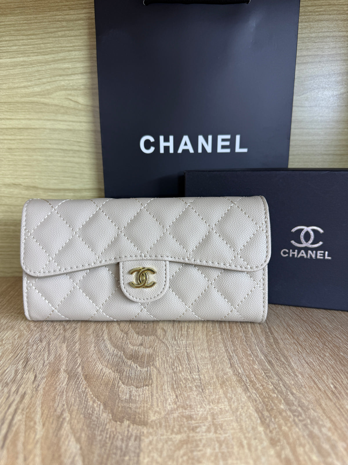 PORTE FEUILLE CHANEL FEMMES 12 AVEC SACHET
