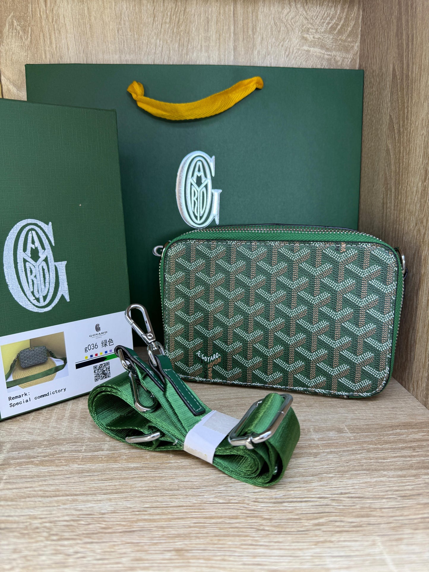 SAC GOYARD HOMMES VERT