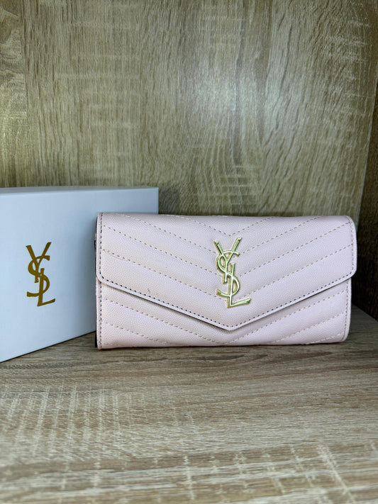 PORTE FEUILLE ROSE YSL FEMMES ROSE BEBE