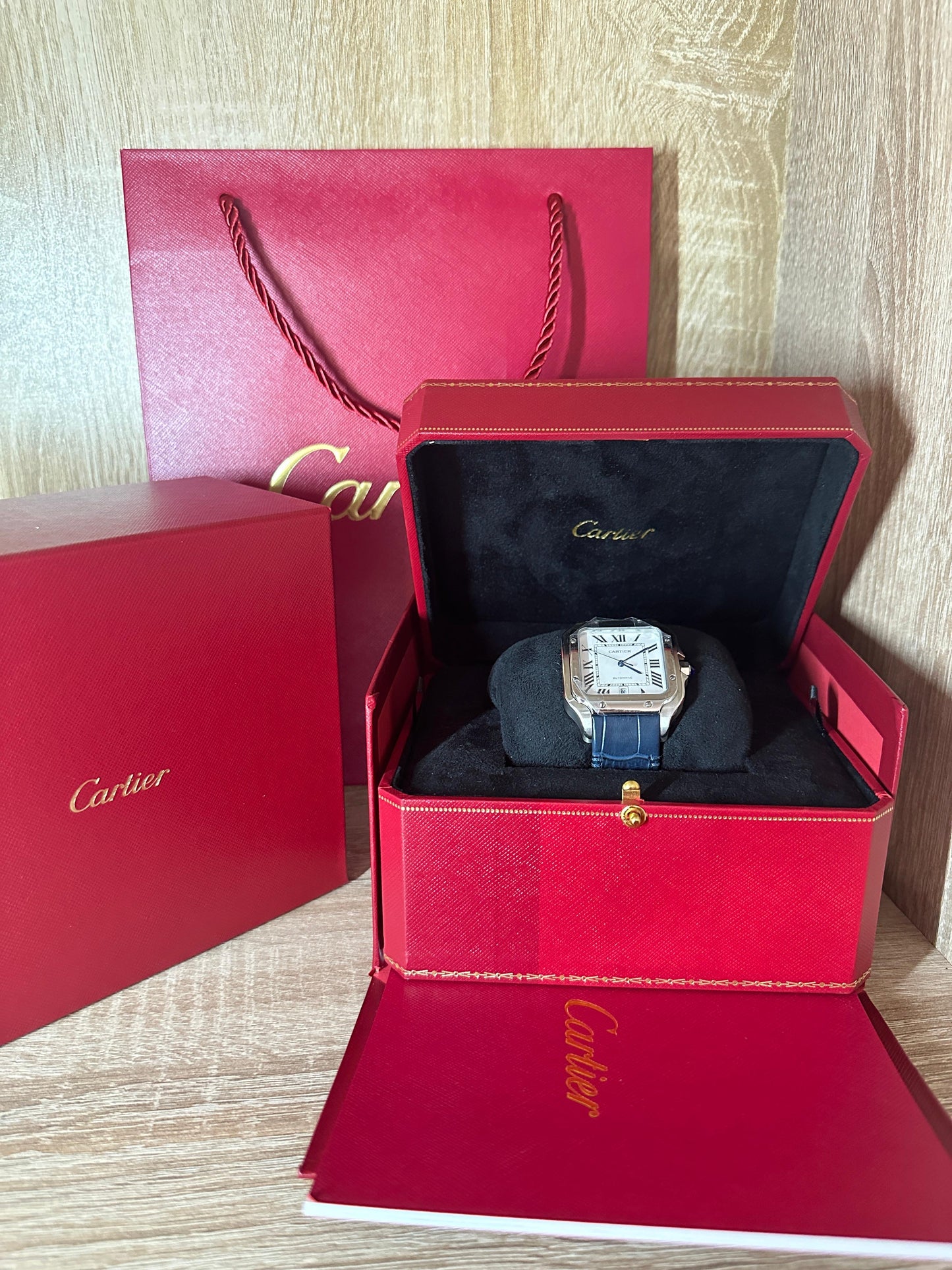 CARTIER SANTOS CUIR MASTER QUALITÉ