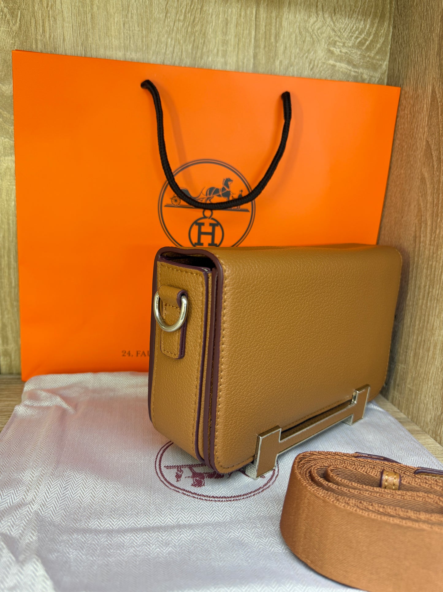 SAC HERMES FEMMES CONSTANCE MARRON