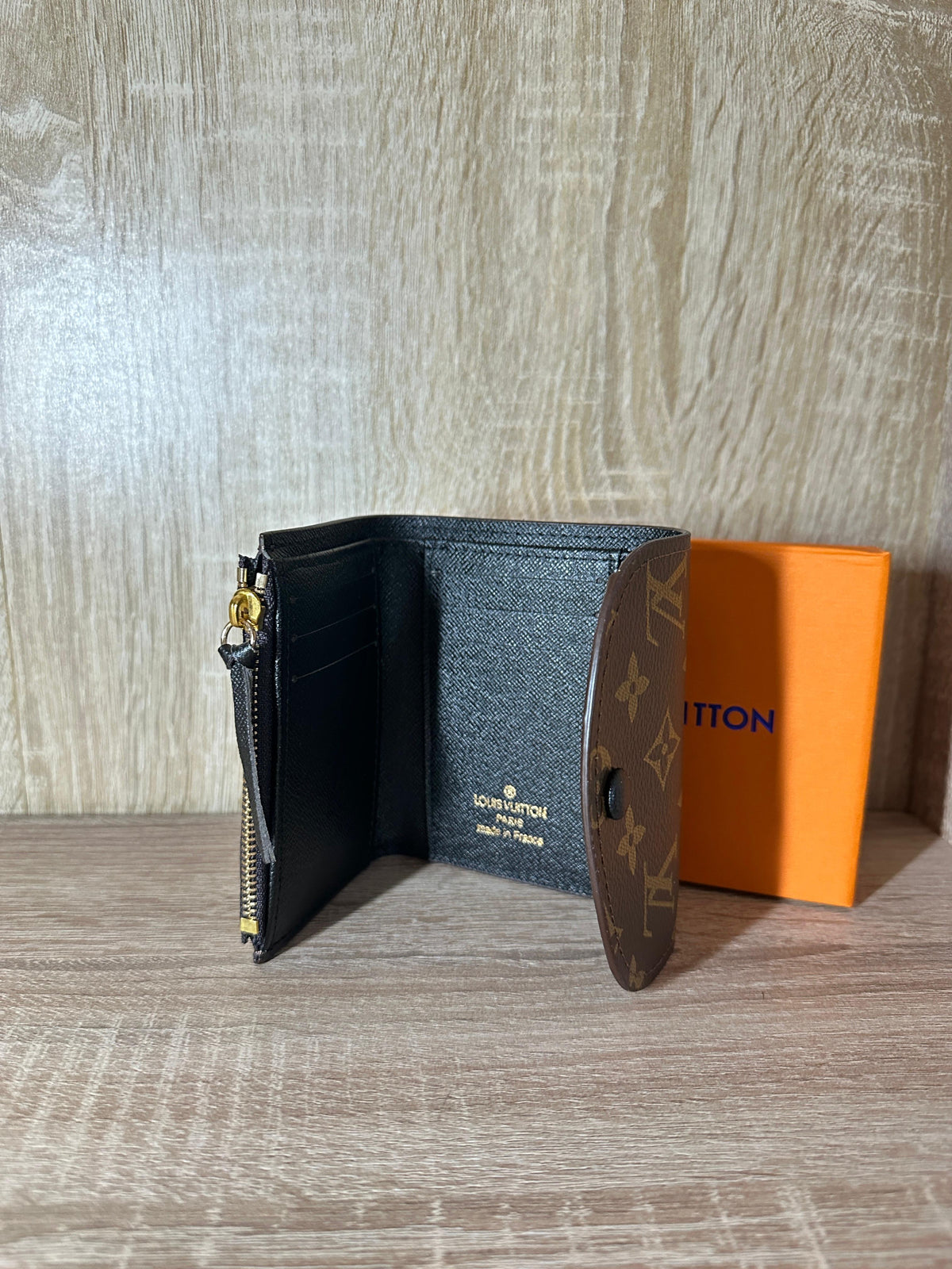 PORTE MONNAIE LV FEMMES MARRON/NOIR
