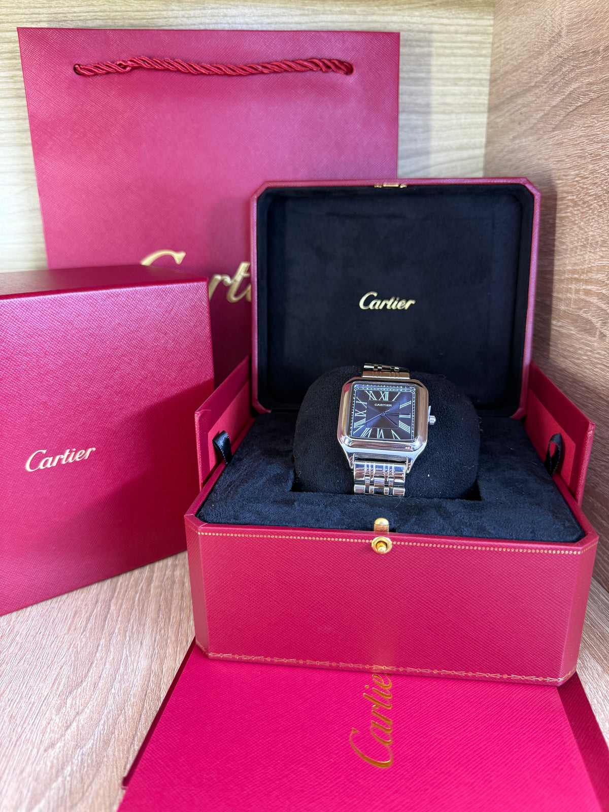 CARTIER SANTOS HOMMES JUBILE AVEC COFFRET
