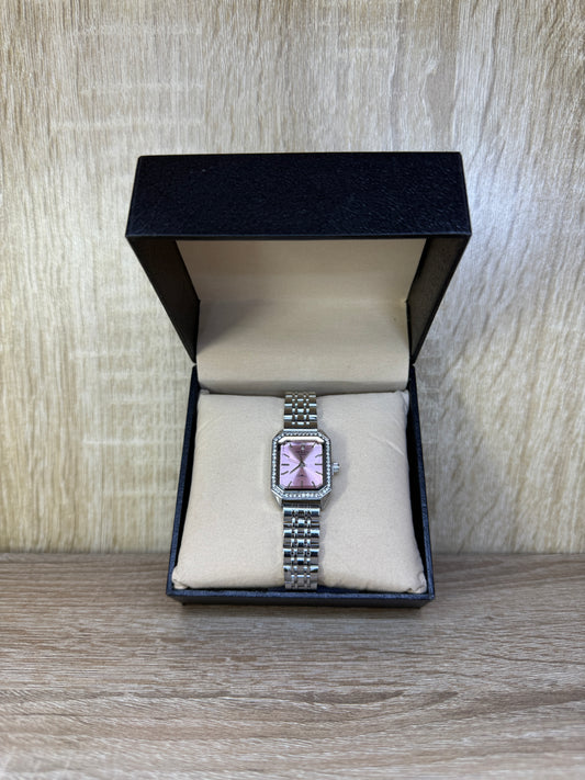 ROLEX FEMMES RECTANGULAIR GRIS ROSE DIAMONDS BOITE SIMPLE
