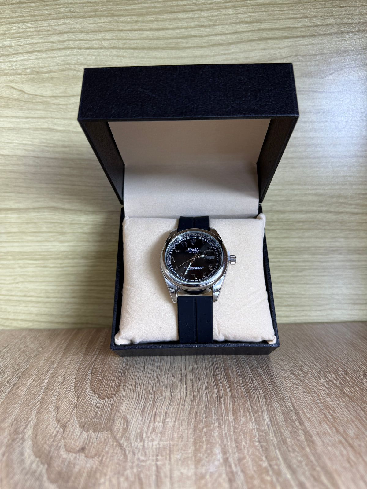 ROLEX HOMMES 36mm SILICONE ARABIA BOITE SIMPLE