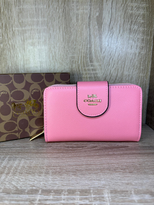 PORTE MONNAIE FEMMES COACH MOYENNE MATTE