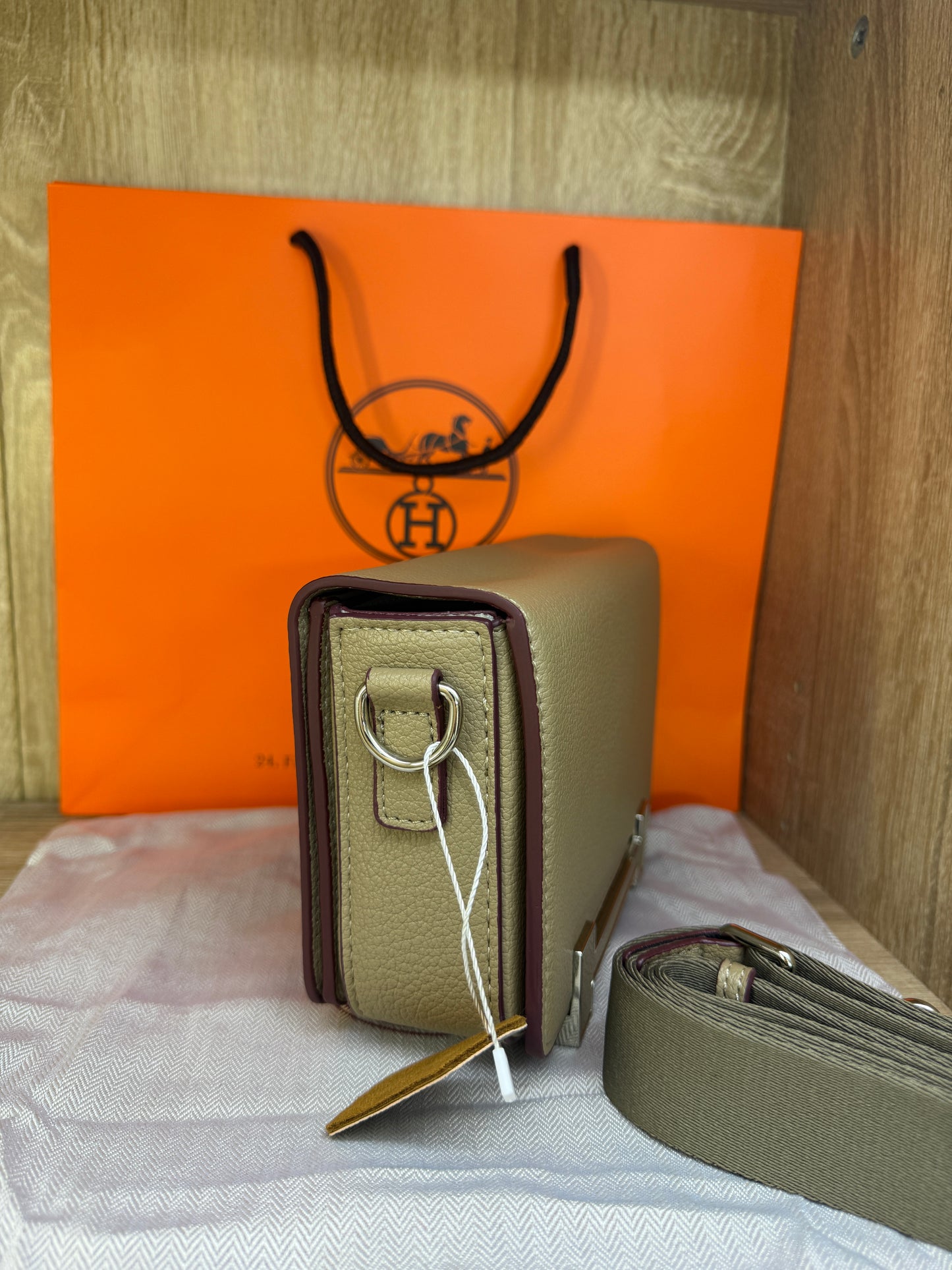 SAC HERMES FEMMES CONSTANCE KAKI
