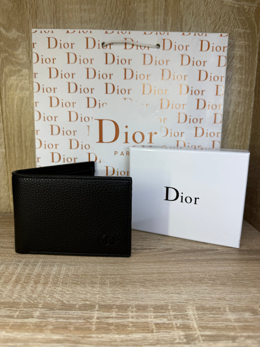 PORTE MONNAIE DIOR HOMMES CD NOIR AVEC SACHET